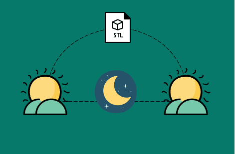 A friendly dental technician consulting with a client.